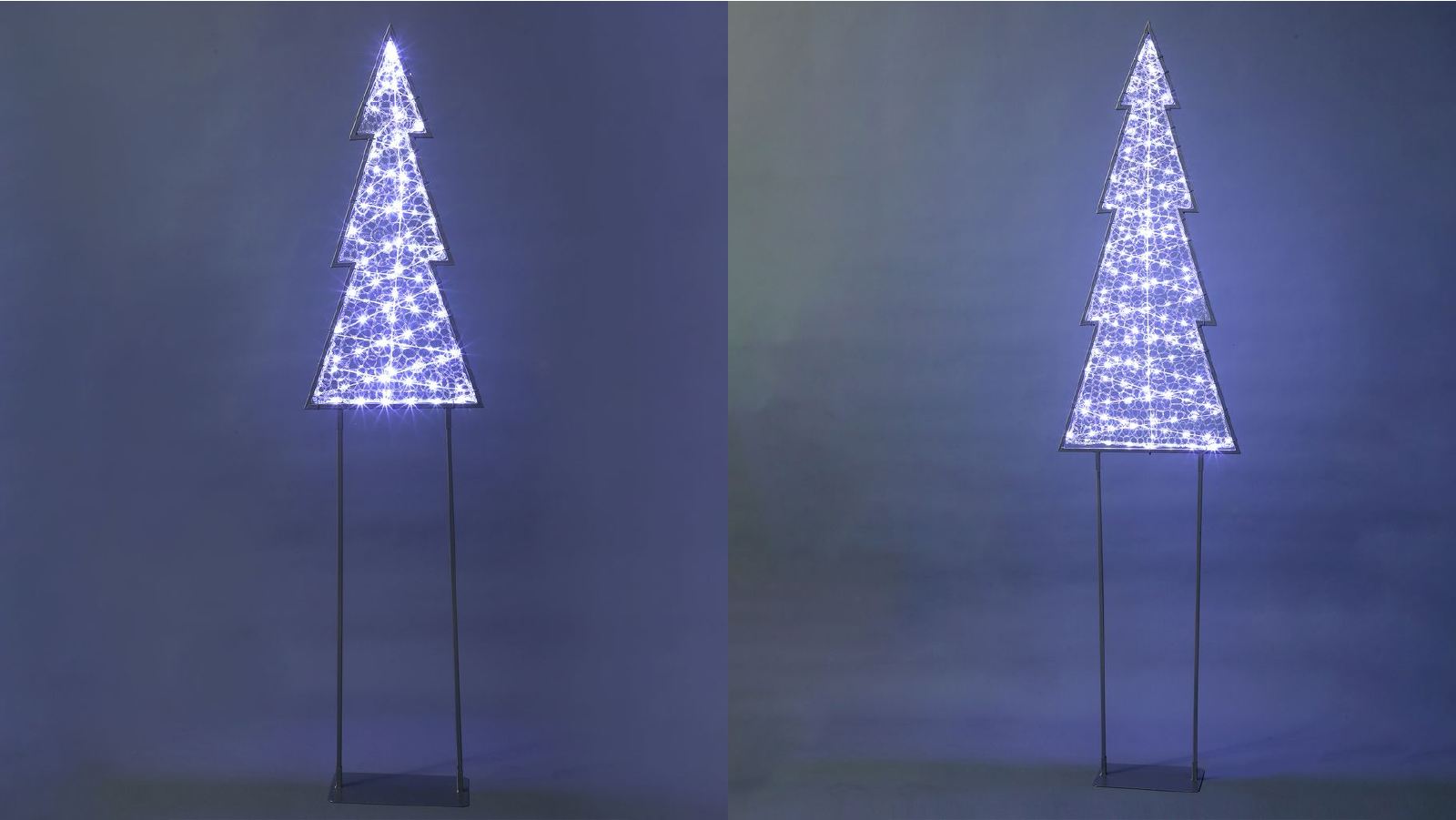 Lexi Lighting 2D Mesh White Christmas Tree With Twinkle LED