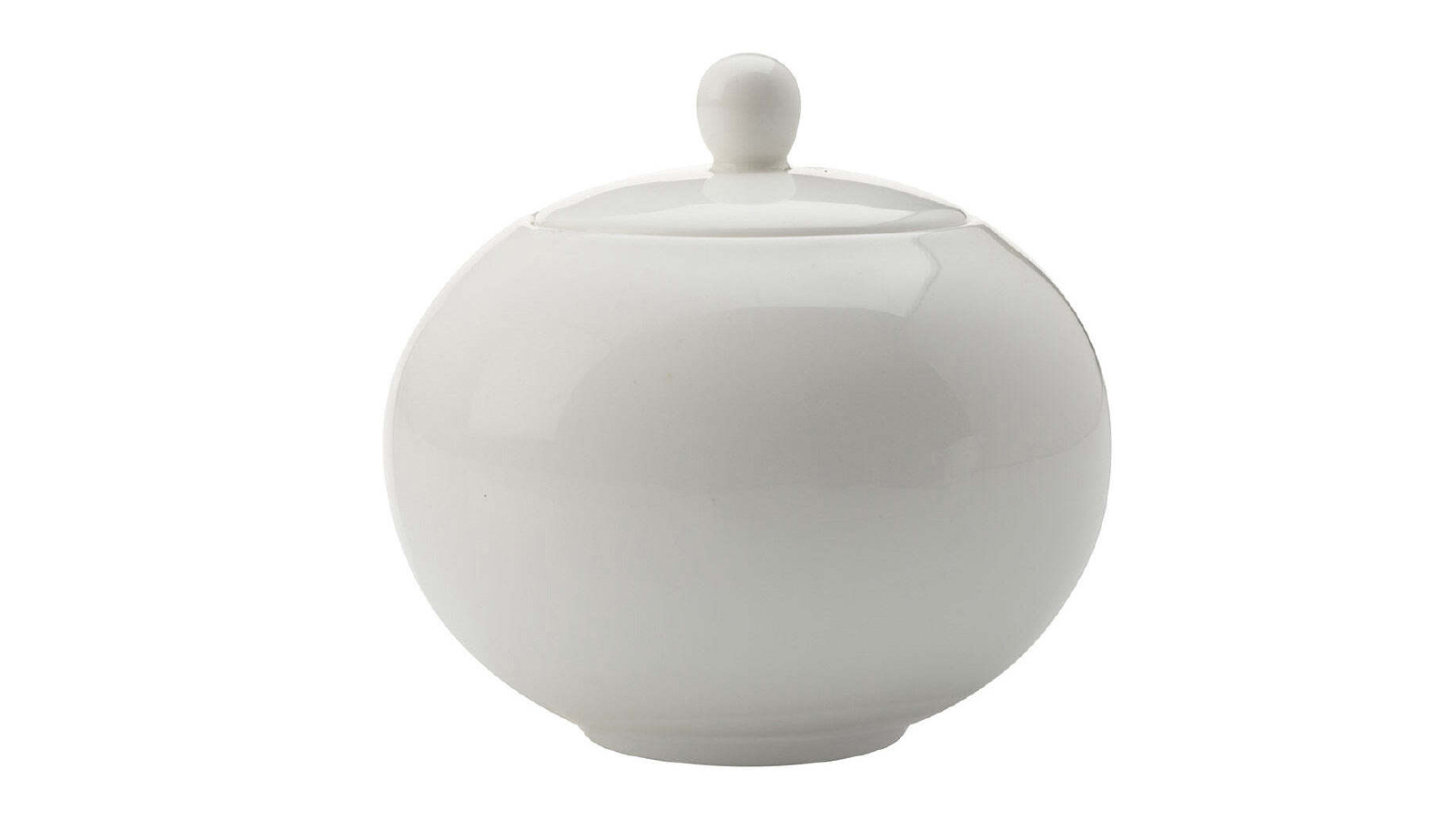 Maxwell and Williams Porcelain Basics Sugar Bowl with Lid Storage Container - White