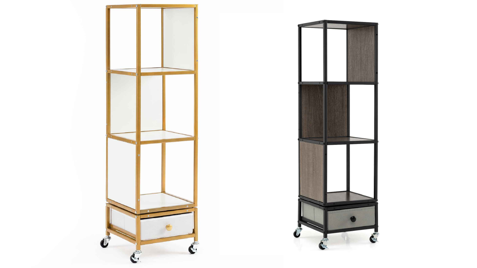 Costway 4 Tier Swivel Bookcase