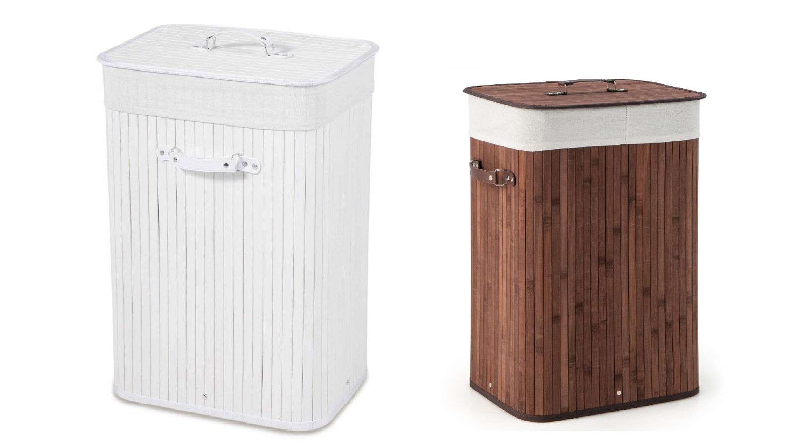 Costway 72L Bamboo Laundry Hamper Cloth Storage Basket