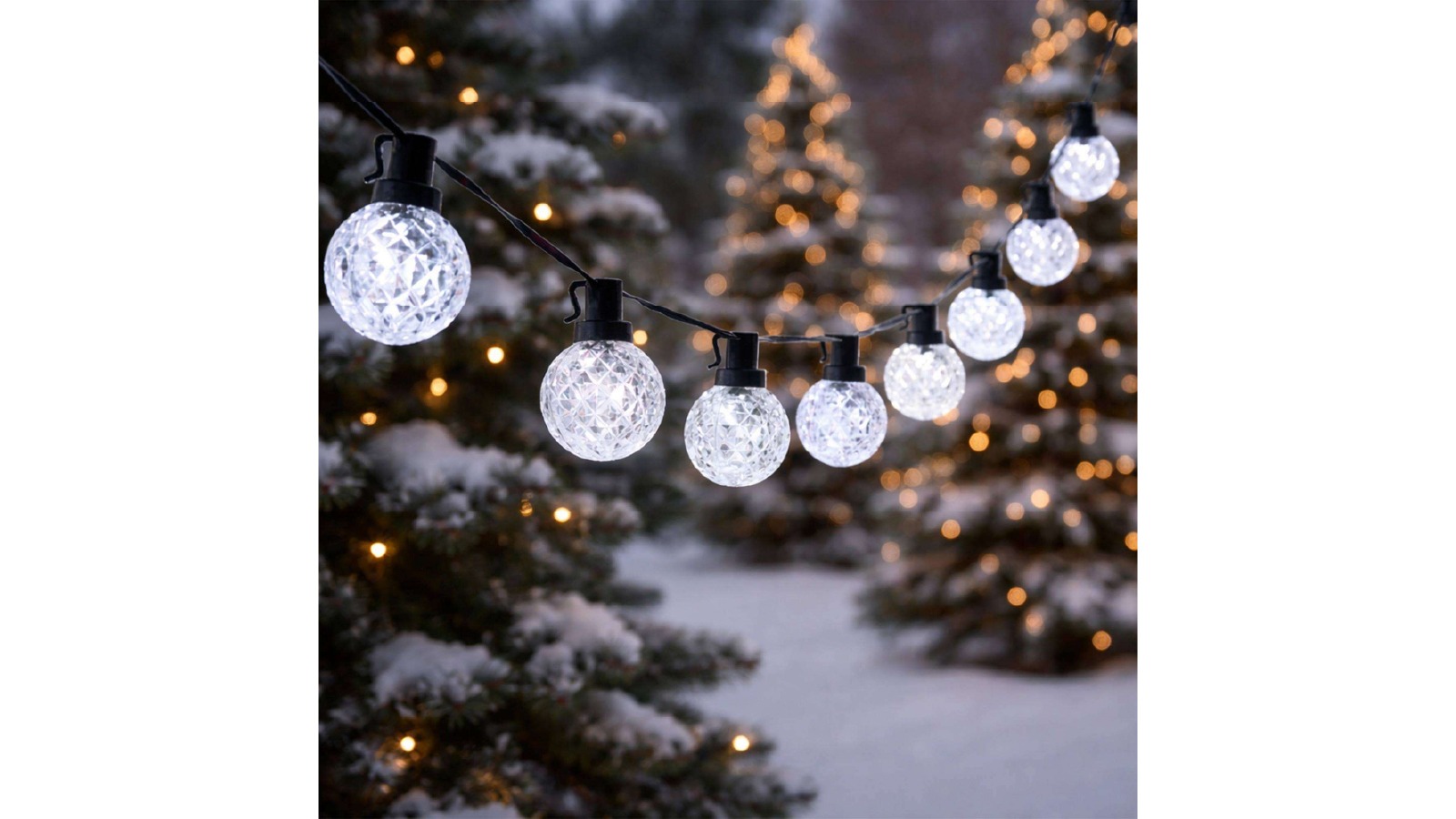 Lexi Lighting	40 LED Globe String Light - White