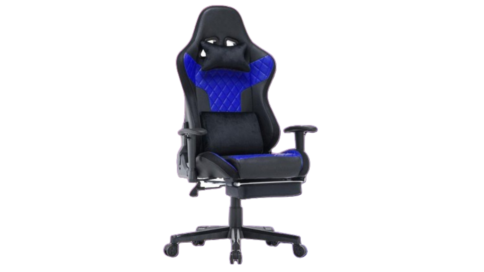 Amazingooh 4D Ergonomic Armrest Gaming Chair with Footrest - Blue