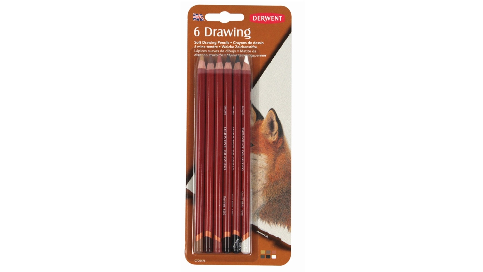 Derwent Academy 6-Pieces Soft Drawing Pencils