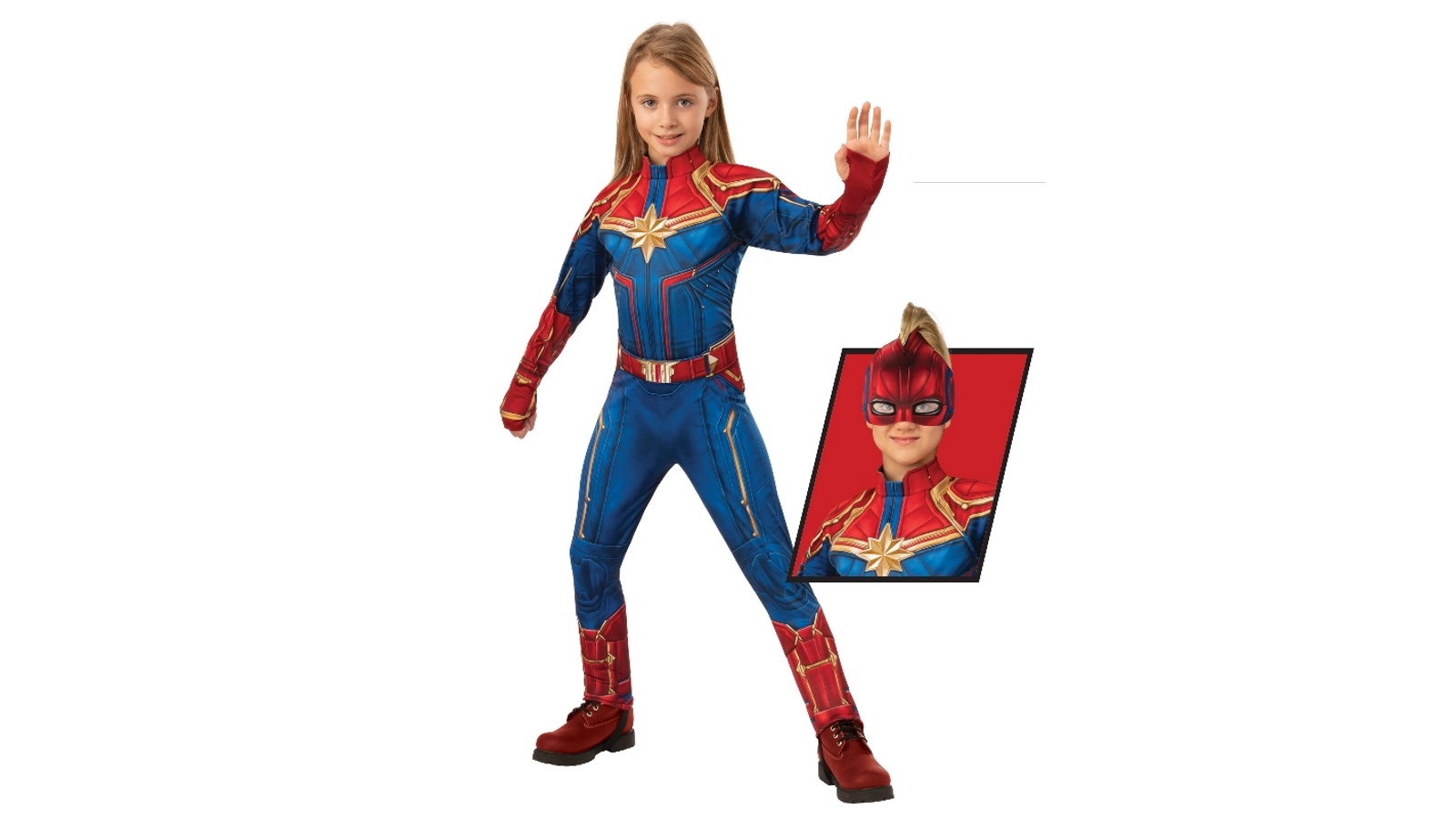 Captain Marvel Deluxe Hero Suit Costume - Small