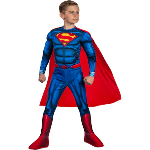 DC Comics Superman Deluxe Child Costume - Size 7-8 Years