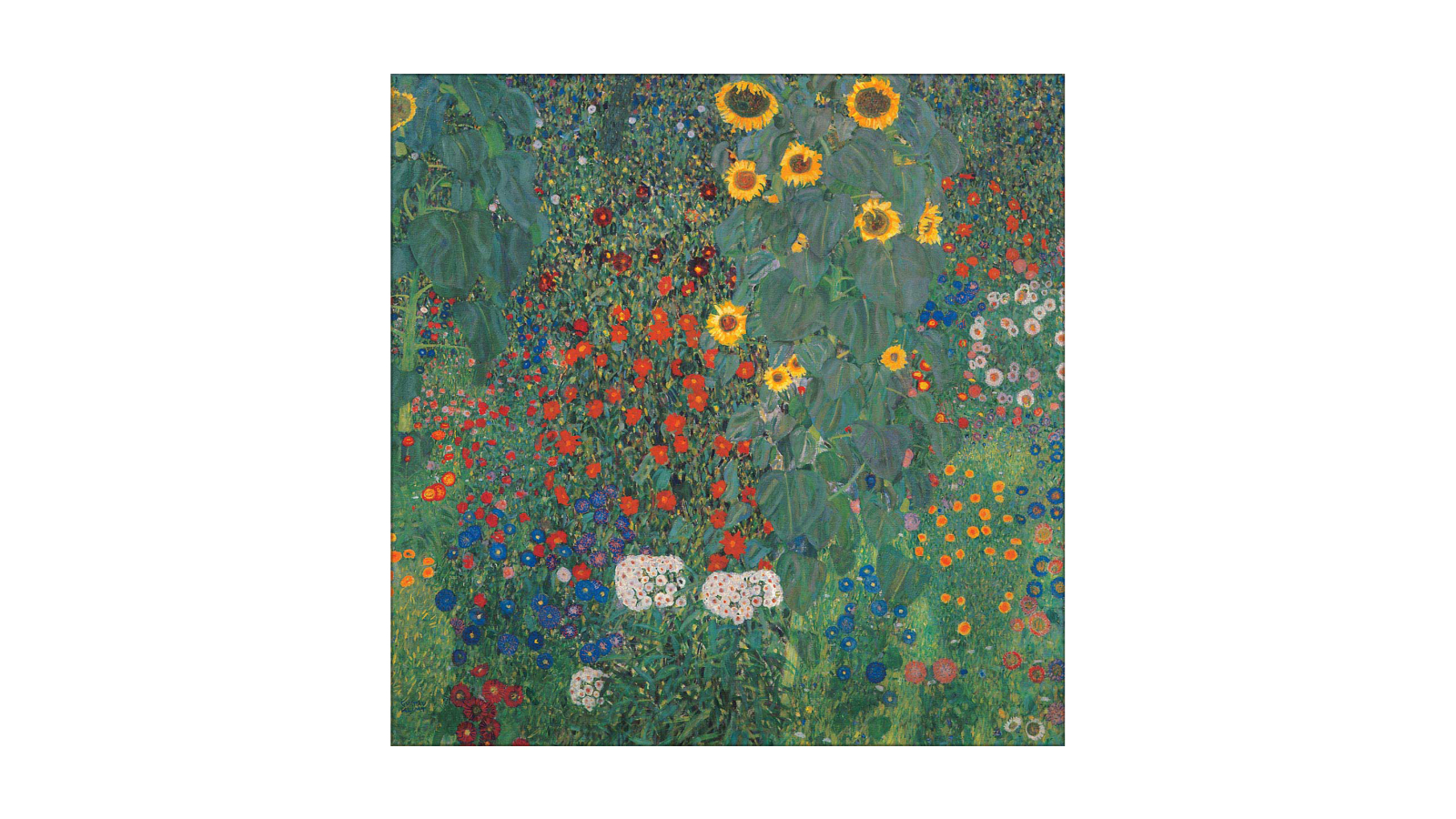 La Grolla Garden with Flowers Unframed Canvas Wall Art