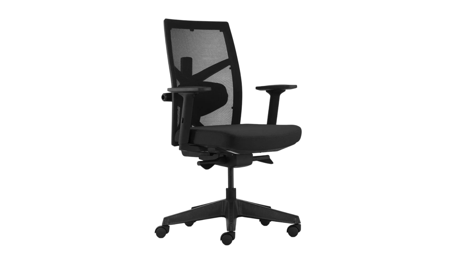 Desky No Headrest Elite Ergonomic Chair - Black