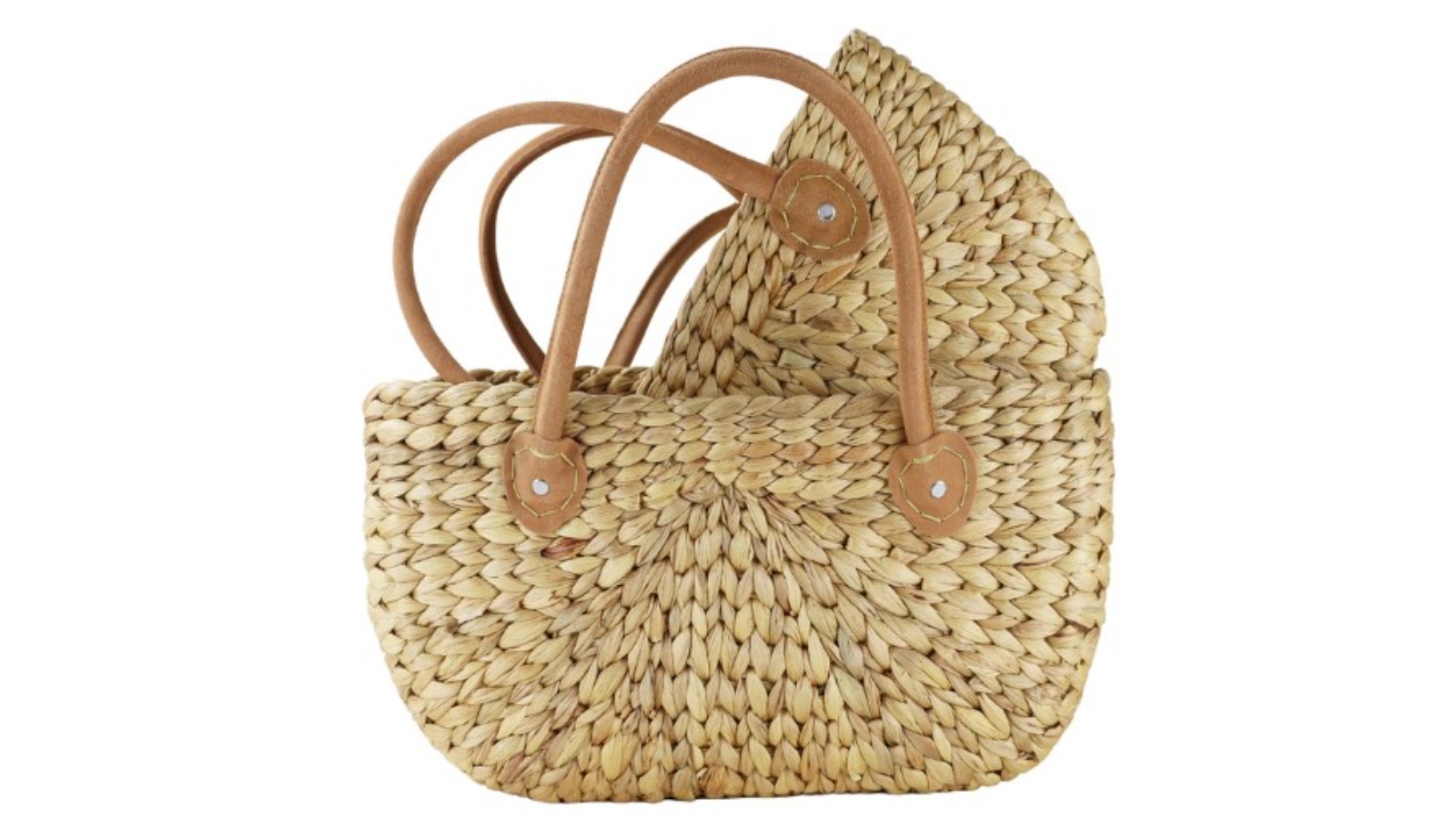 Robert Gordon Rectangular Harvest Bags with Suede Handle Set of 2