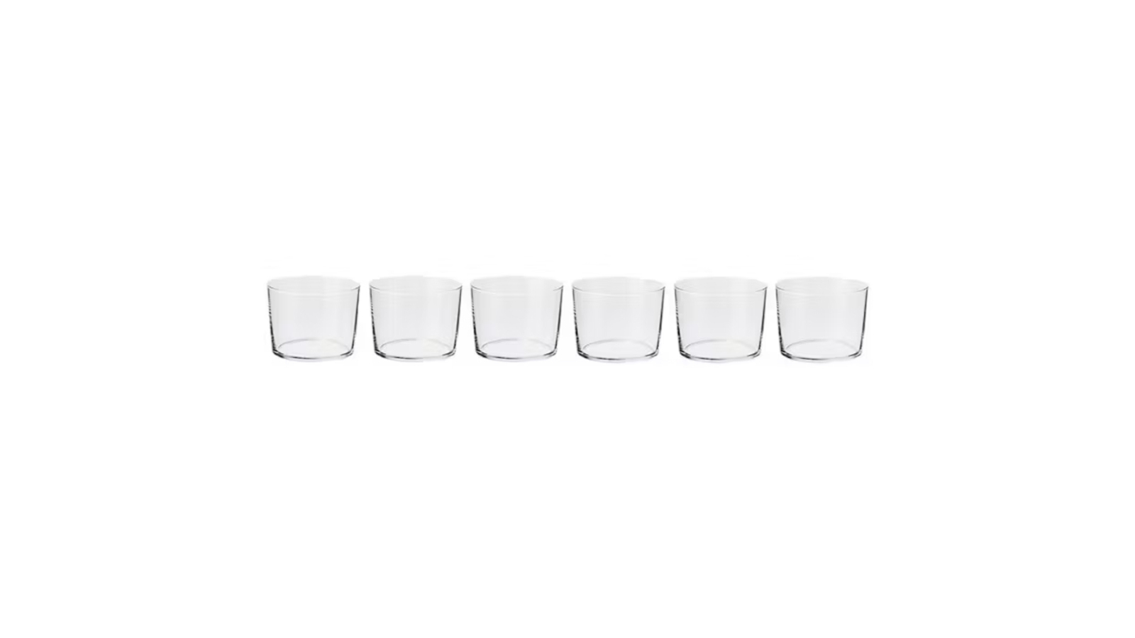 Krosno 6 Piece 190ml Harmony Glass Wine/Juice Party Mini Tumbler Set - Clear