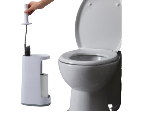 Joseph Joseph Flex Store Extra Large Storage Toilet Brush Caddy Grey