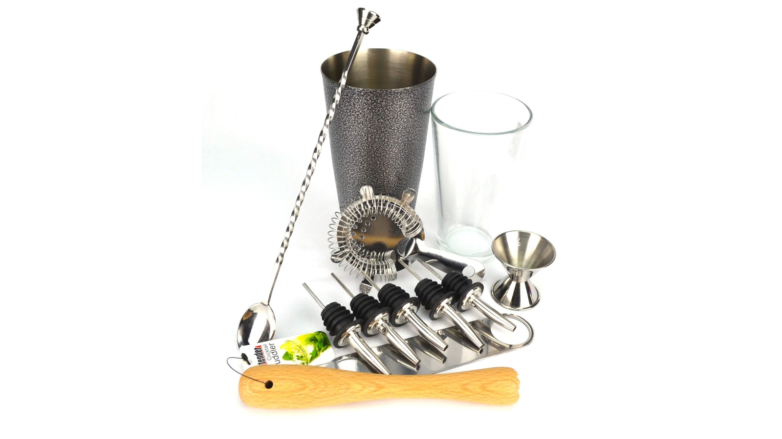 PurpleSpoilz Black Boston Shaker Set