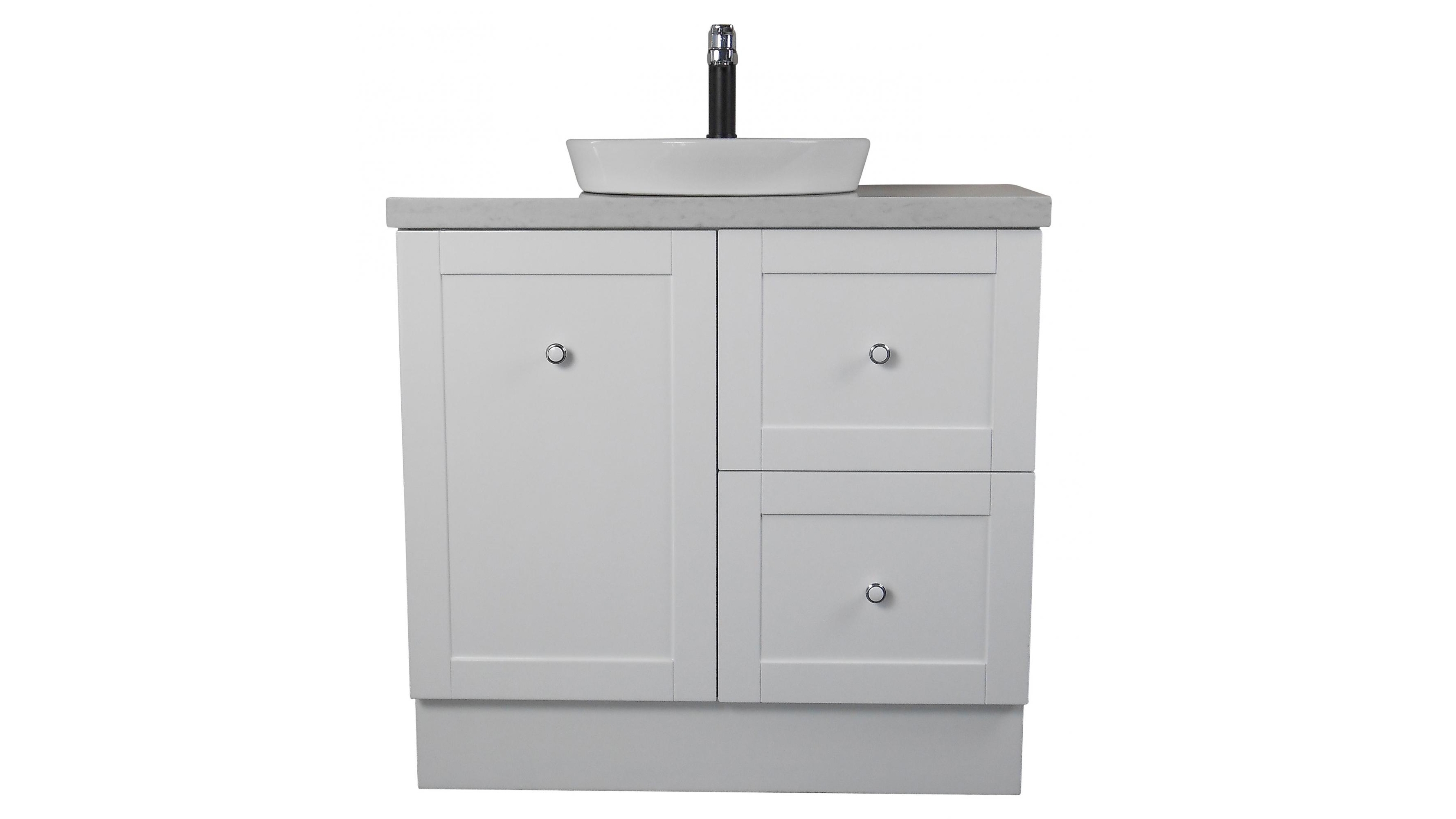 Ledin Hoxton 900mm Stone Benchtop Vanity White Harvey Norman