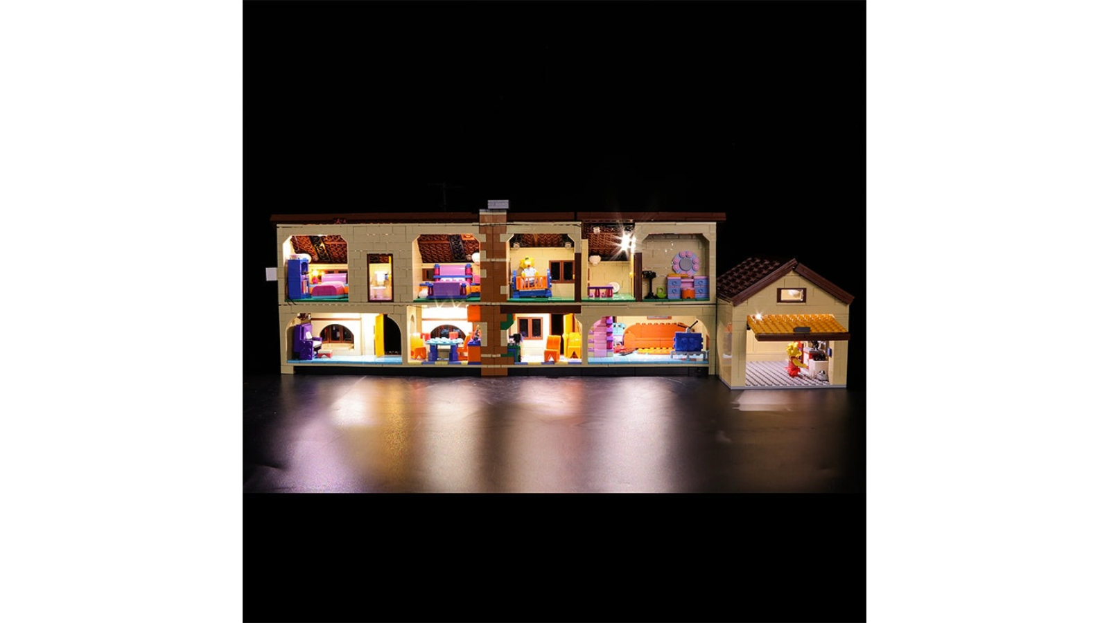 Brick Shine Light Kit for Lego The Simpsons House 71006 Advanced