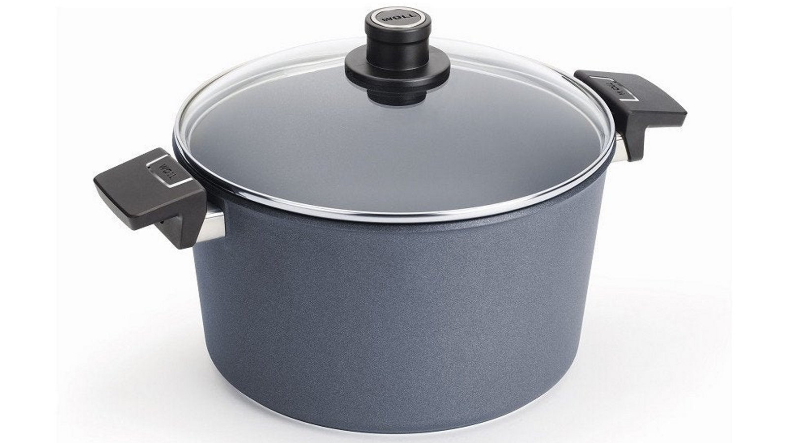 Woll 24cm/5L Diamond Lite Fixed Handle Induction Stock Pot With Lid