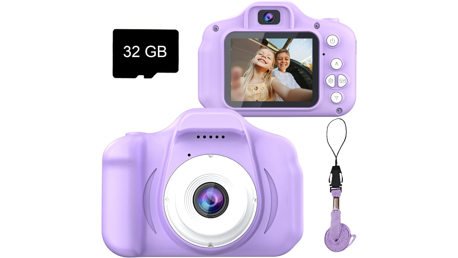 Pretty & Practical Upgrade Kids Digital Selfie Camera - Purple