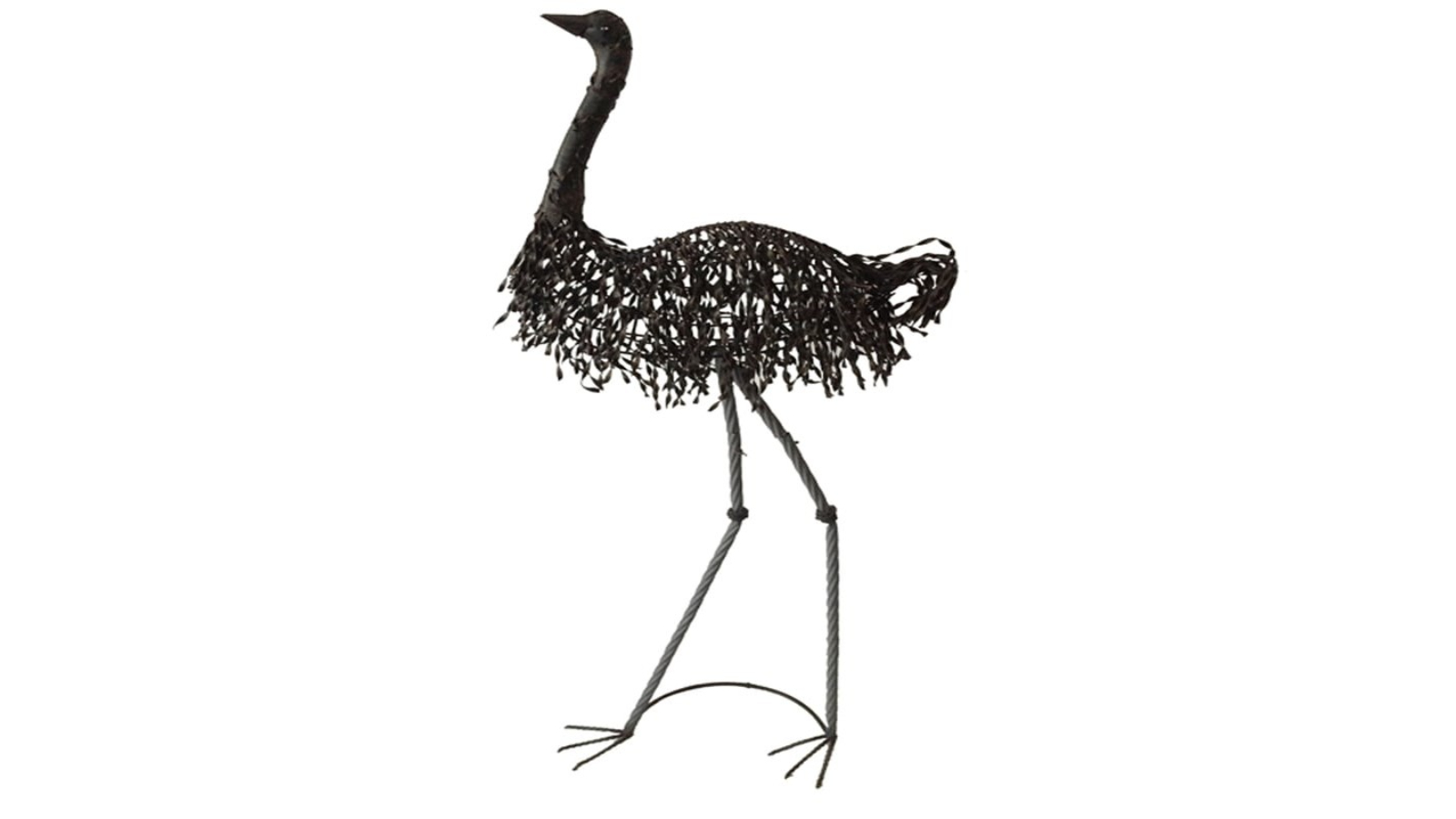 Large Metal Emu Garden Figurine
