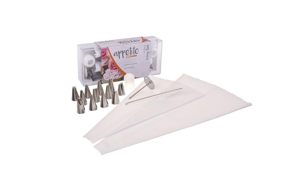 Appetito 18 Piece Versitle Durable Baking Icing Set