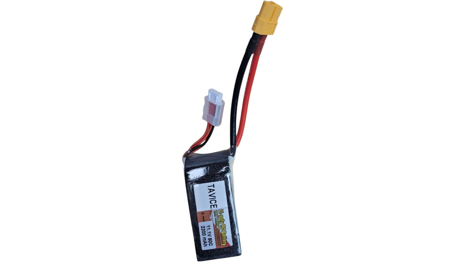 BatteryMate Tavice 2200mAh 50C 3S Shorty LiPo Battery with XT60 Connector