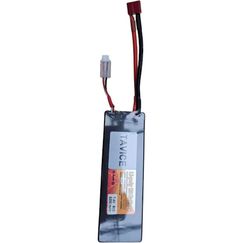 BatteryMate Tavice 6200mAh 2S 50C Hard Case LiPo Battery with T-Connector