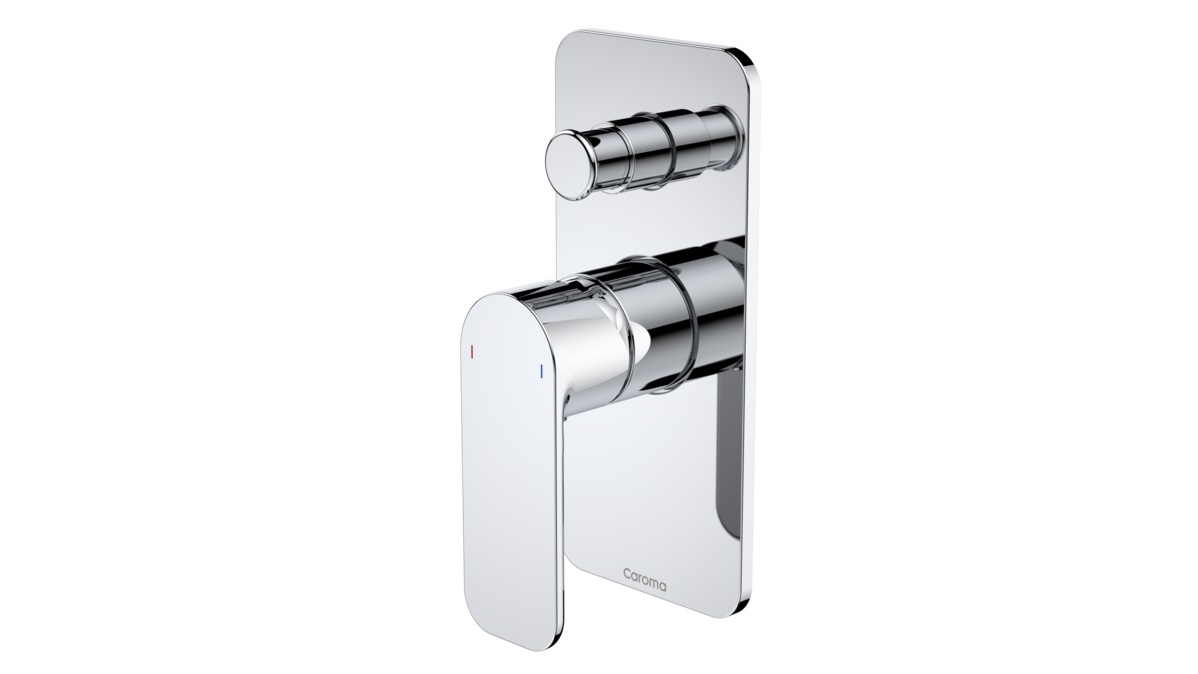 Caroma Luna Bath/Shower Mixer with Diverter - Chrome | Harvey Norman