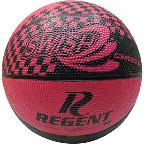 Regent Swish Size 3 Indoor/Outdoor Synthetic Rubber Training Basketball - Pink/Black