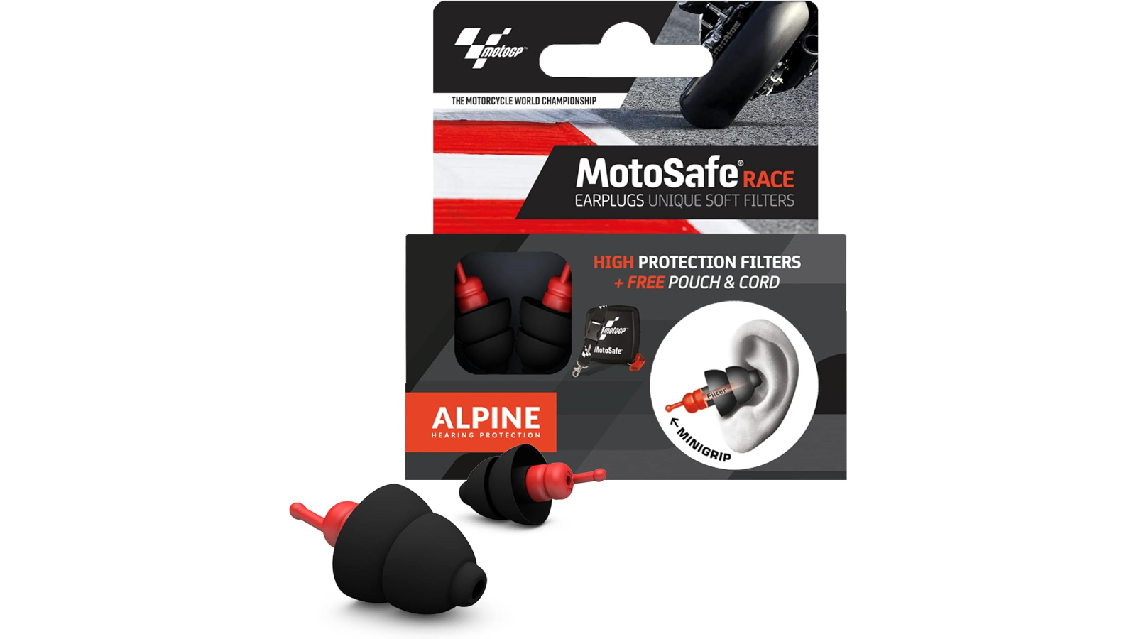 Alpine MotoSafe Race MotoGP Earplug