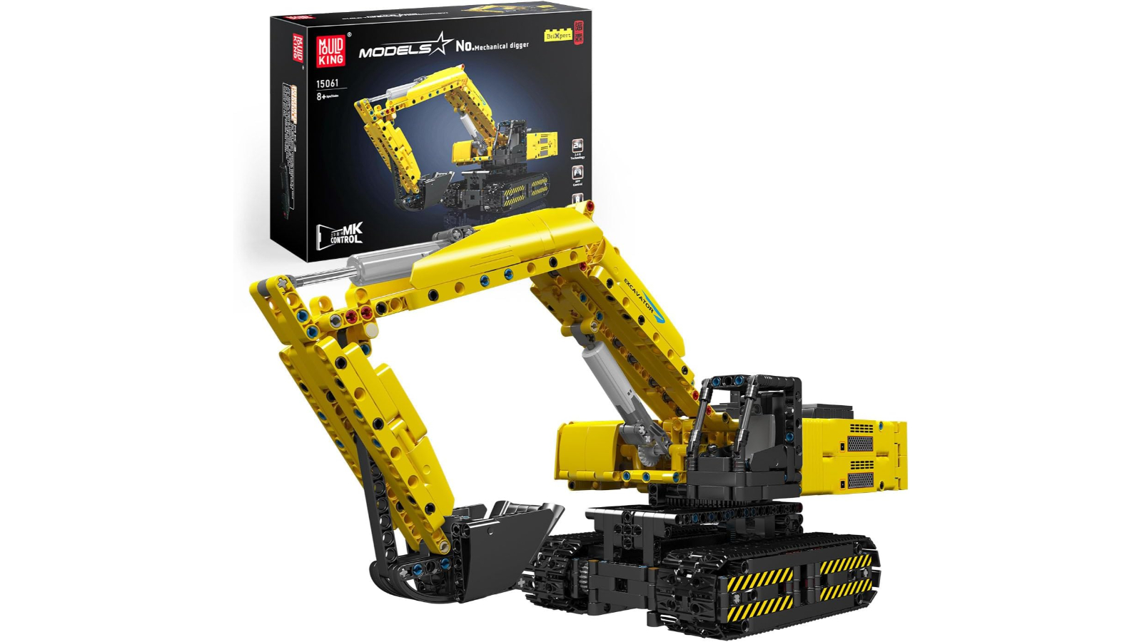 Mould King 15061 Engineering Series Mechanical Excavator Digger Toy