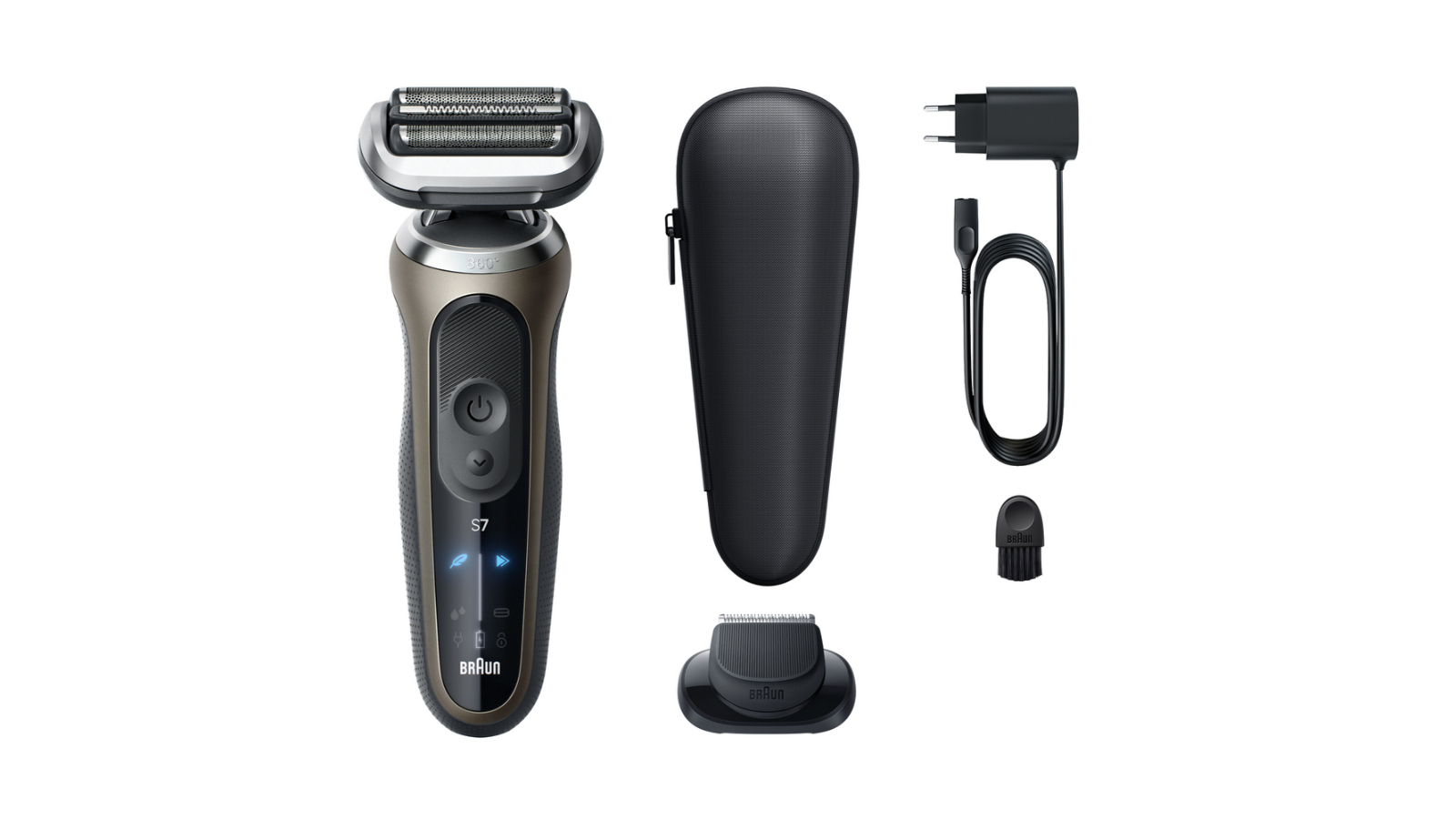 Braun Series 7 360 SkinFlex Wet and Dry Mens Shaver - Gold