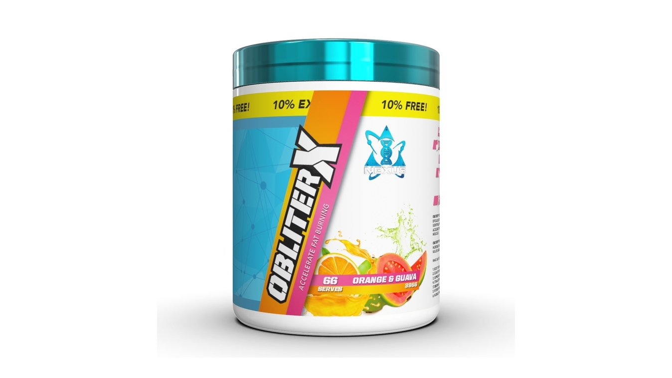 Nexus ObliterX Fat Burner 66 Servings - Orange and Guava