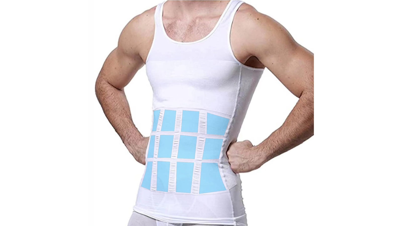 Bodyassist White Compression Slimming Body Vest - Extra Large