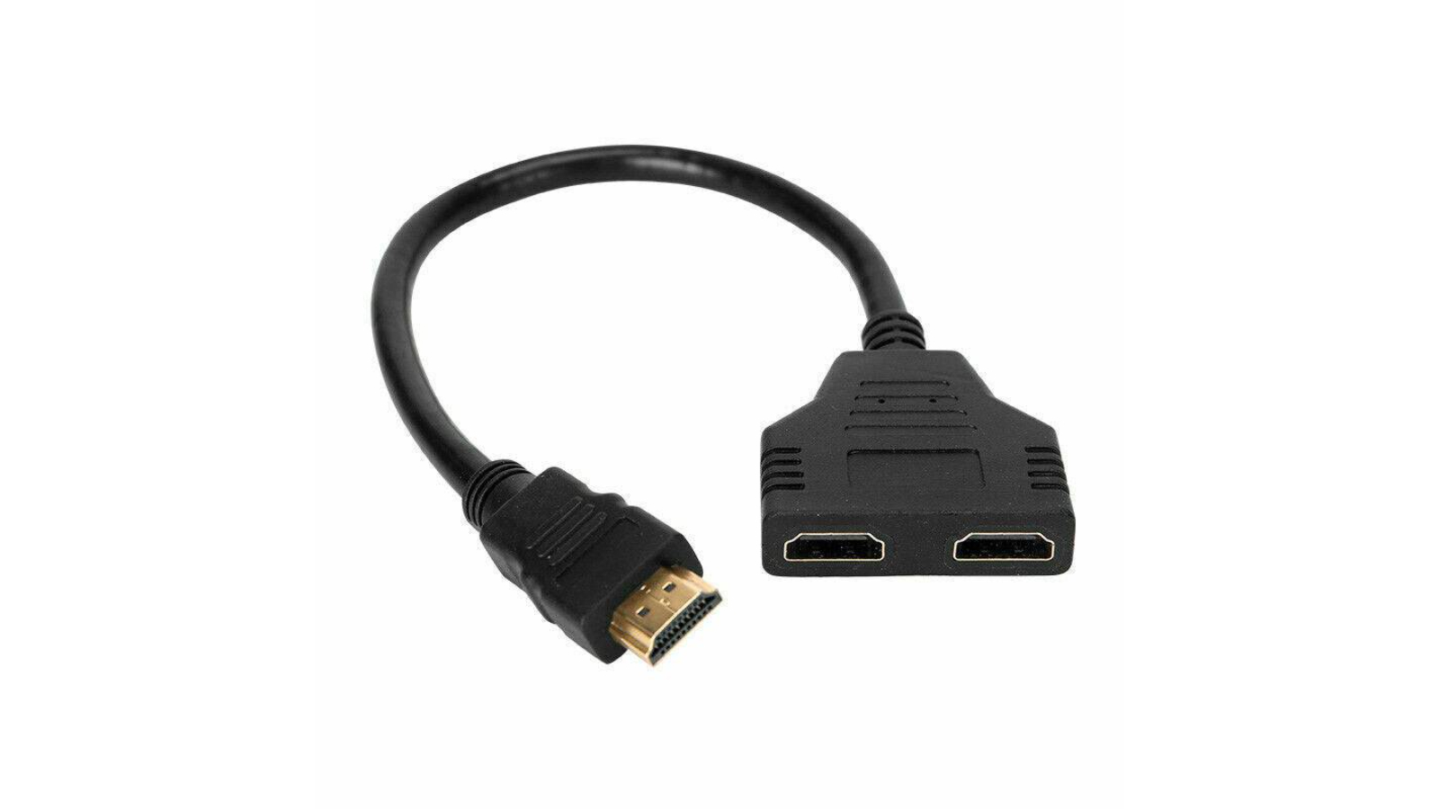 BatteryMate Converter 1 in 2 Out Multi Display Duplicator Amplifier Full HD 1080p HDMI Splitter Adapter