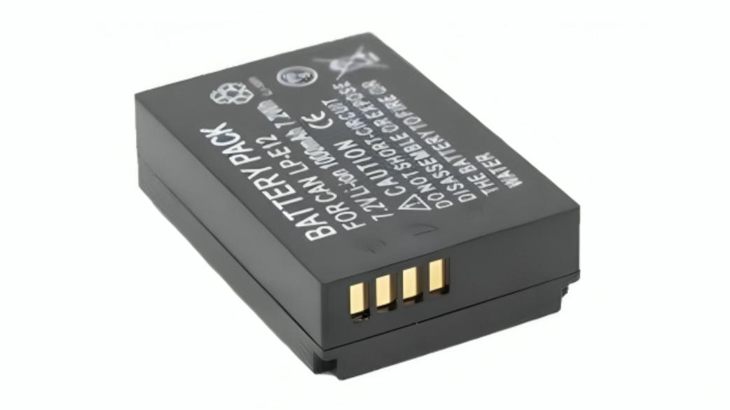 Batteria LP-E12 USB-C Da 750 MAh - Compatibile Con Canon EOS M50, M100, M200, SX70 HS E Altri Modelli