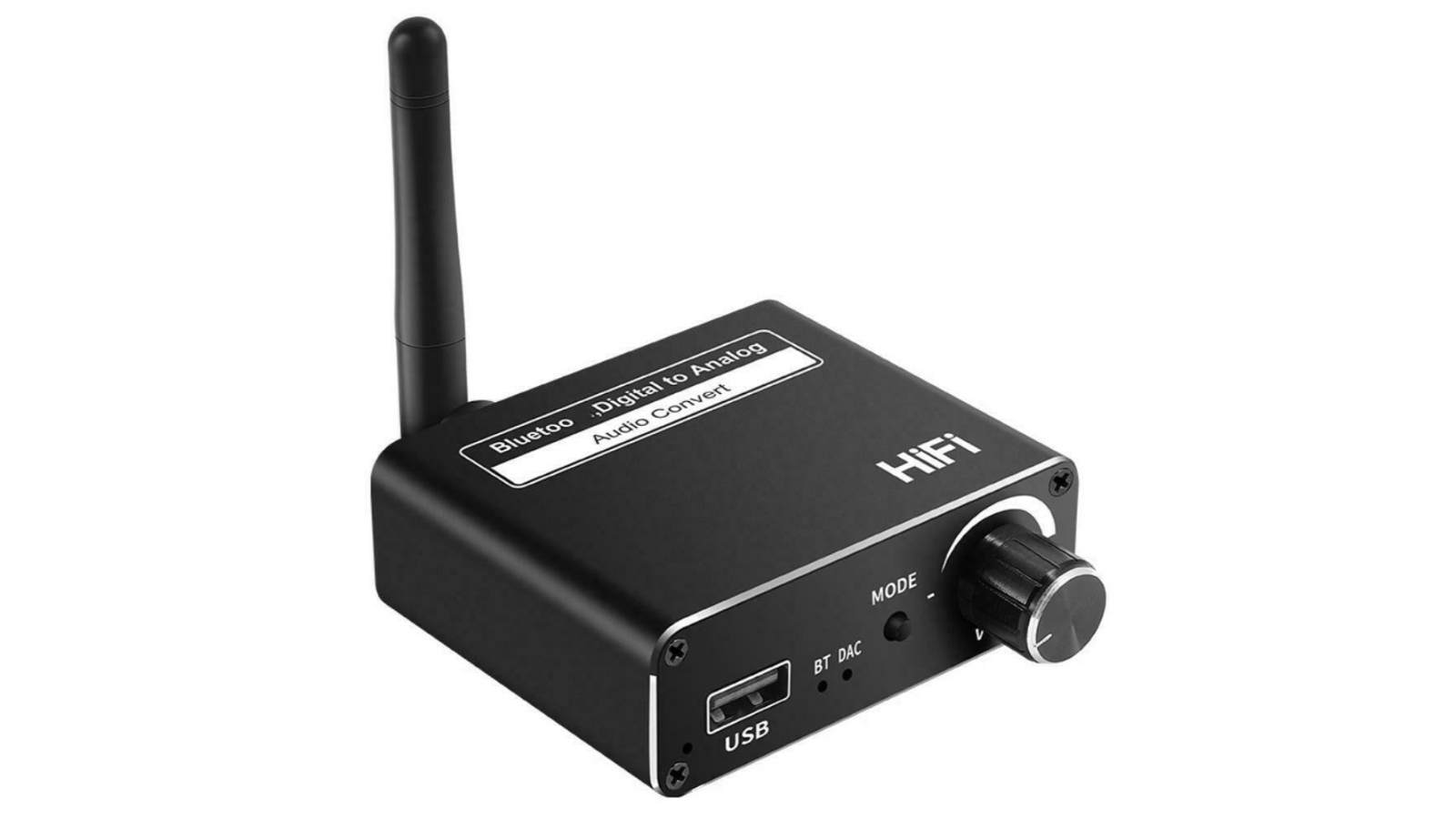 BatteryMate Coaxial Fiber Optic Bluetooth 5.0 Receiver Digital to Analog Audio Converter