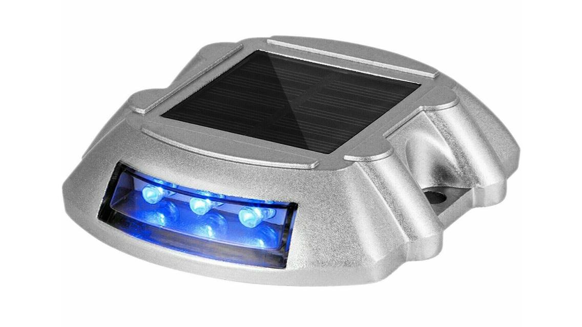 Tavice AU Deck Blue Color Waterproof Safety Solar Light for Pathway with Built-in 6 LED