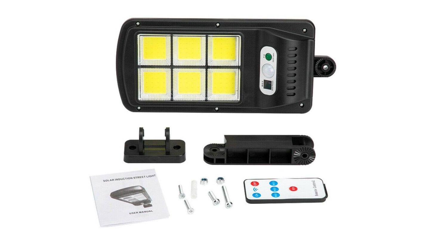 Tavice AU Solar Street LED Light Motion Sensor Remote Outdoor Garden Yard Flood Down Lamp