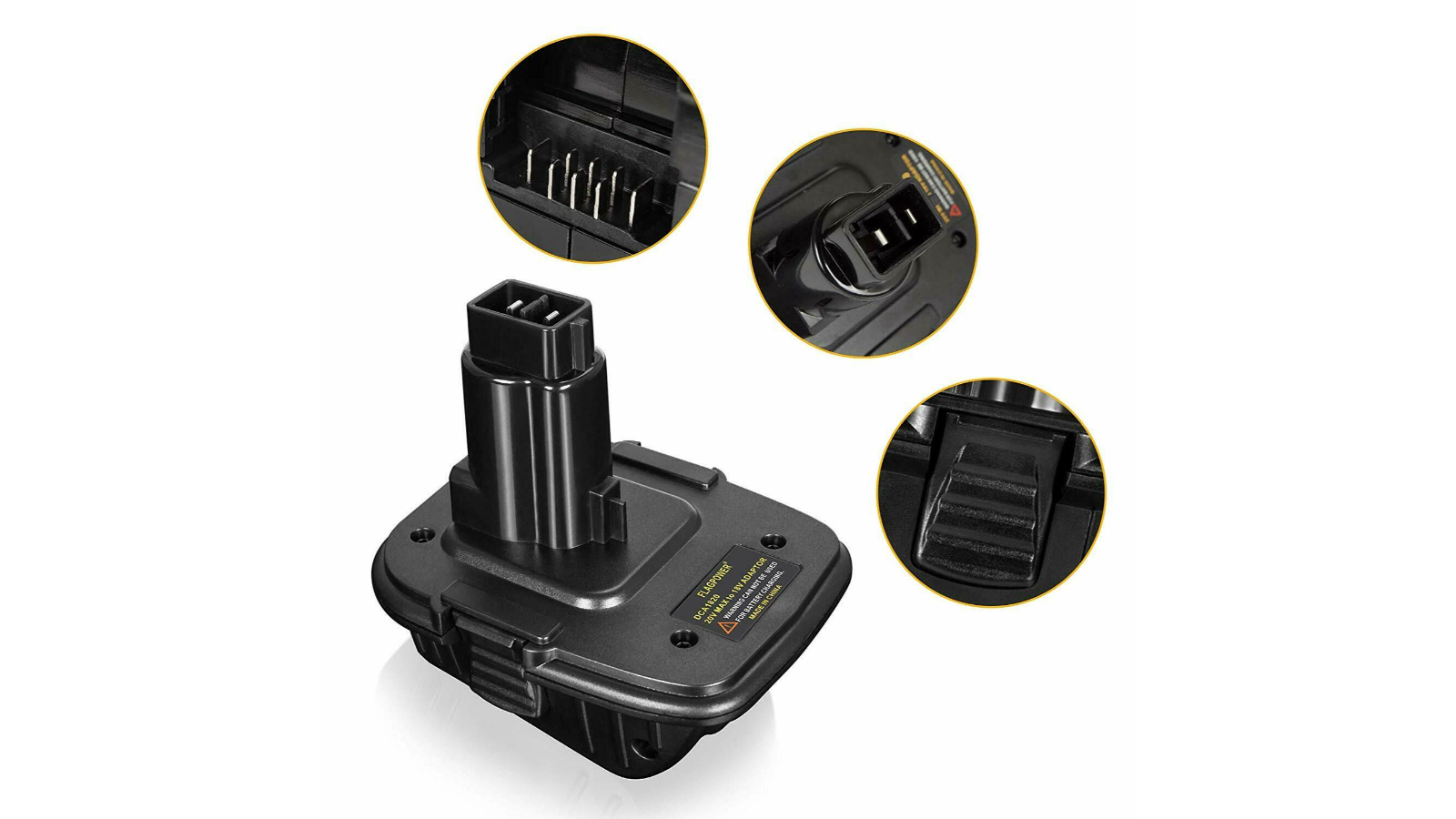 BatteryMate DCA1820 Adapter Battery for Dewalt 20V MAX to 18V Convert for Li-Ion NiCD NiMh