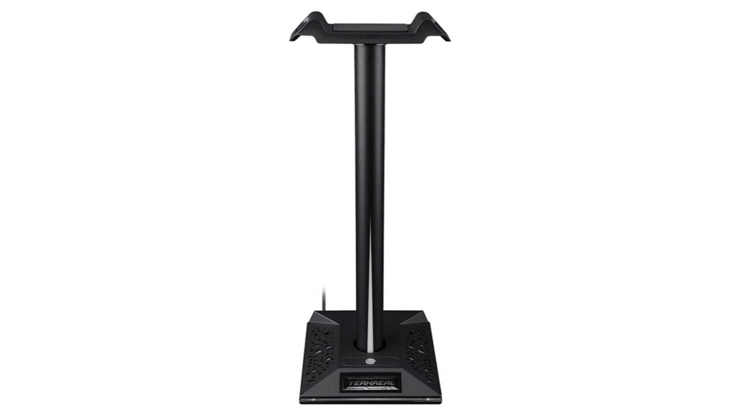BatteryMate RGB Earphone Gaming Headset Holder Hanger Headphone Stand with 3.5mm 2 USB Ports