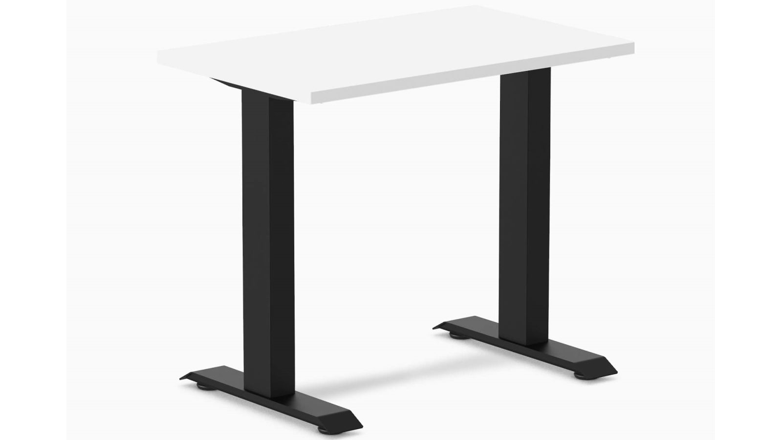 Desky White/Matte Black Zero Mini Office Desk - 80 x 50cm