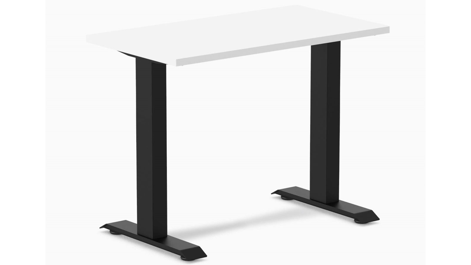 Desky White/Matte Black Zero Mini Office Desk - 90 x 50cm