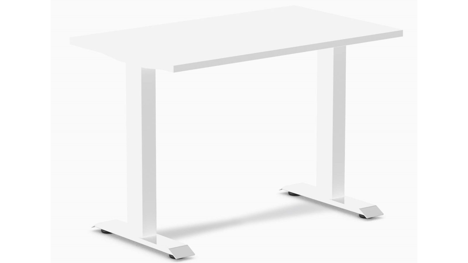 Desky White/White Zero Mini Office Desk - 1000 x 600cm