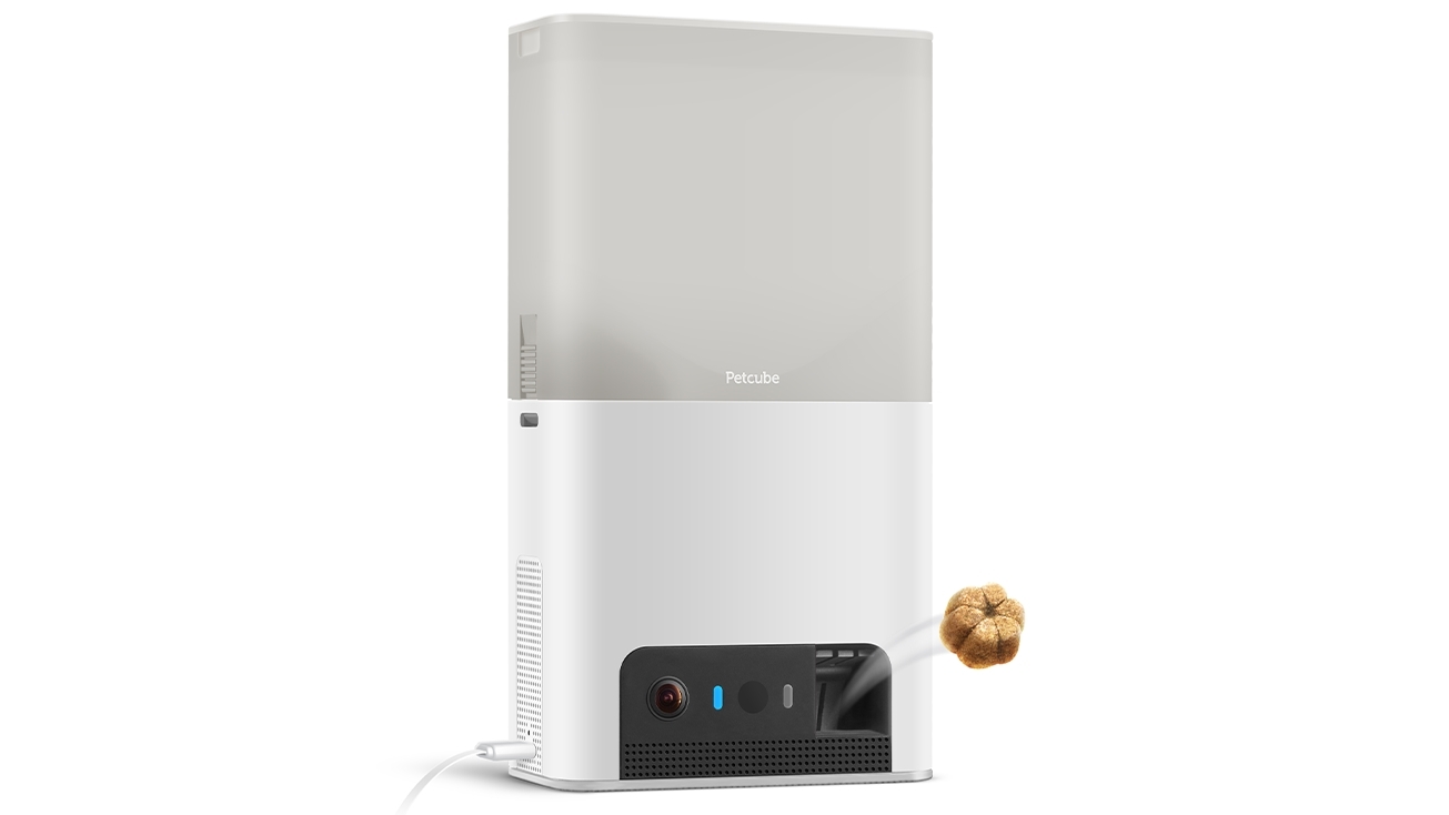 interactive dog camera with treat dispenser
