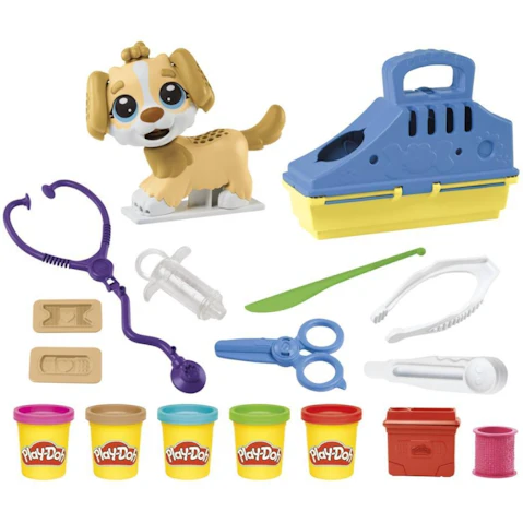 Hasbro Play-doh Care N Carry Vet Playset With Toy Dog Carrier F3639