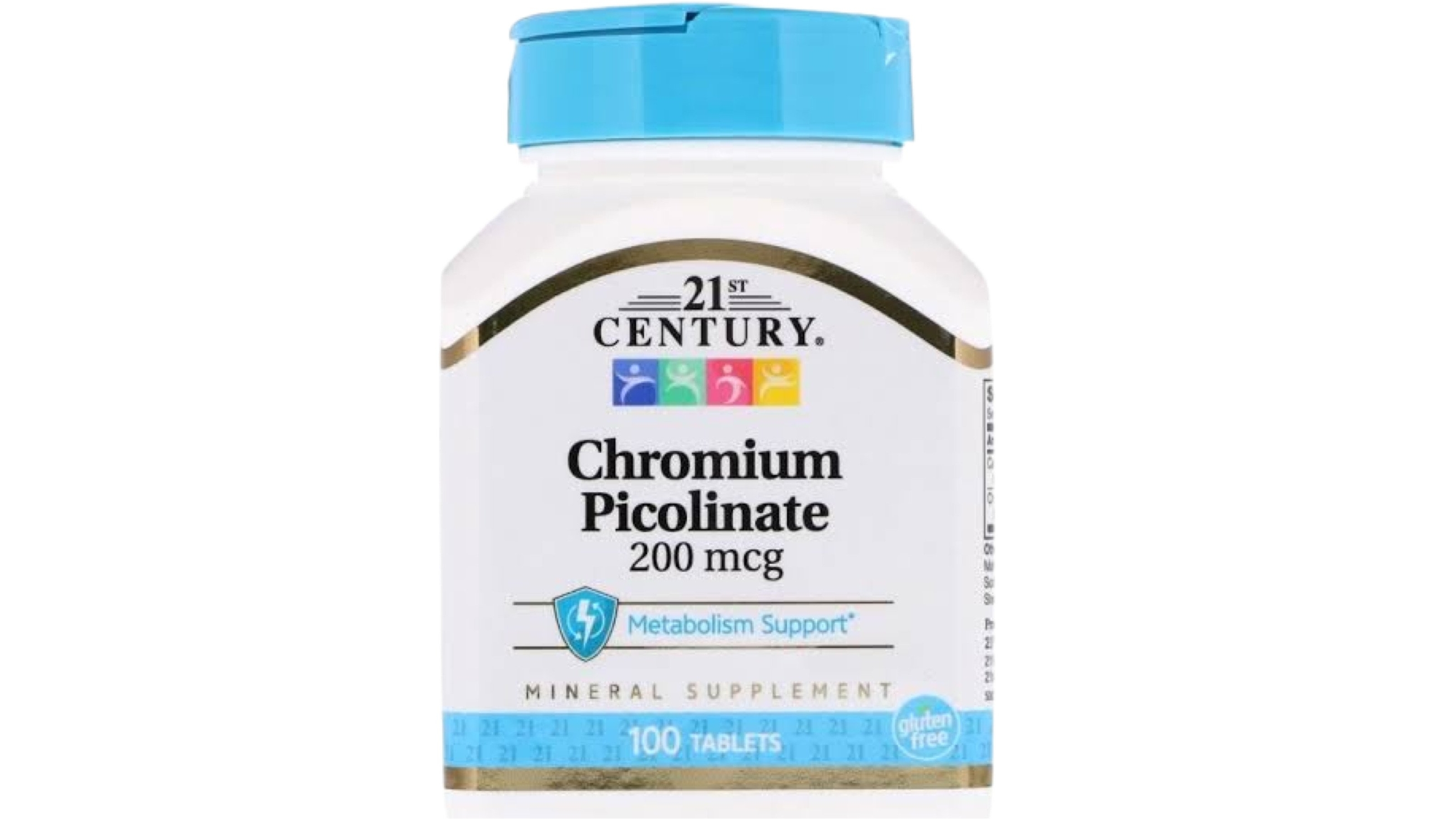 21st Century 100 Tablets Chromium Picolinate - 200mcg