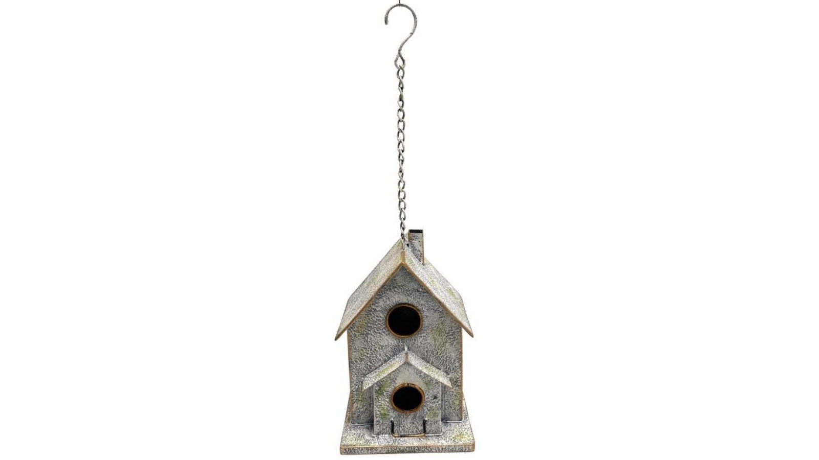 Willow and Silk Hanging Two-Storey Birdhouse - 16 x 15 x 52cm