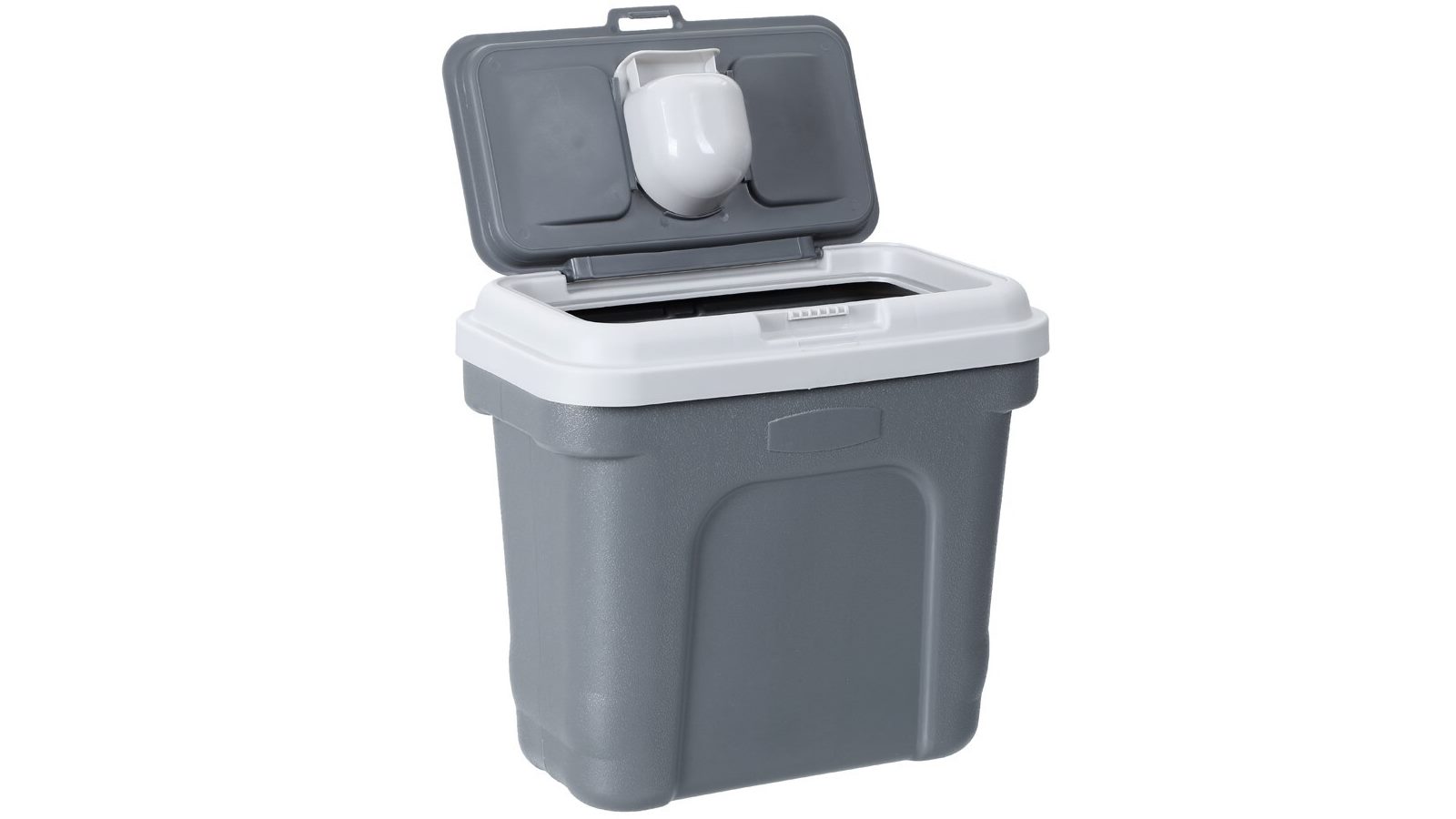 YES4PETS 30L Pet Dogs Puppy Food Storage Storer Container with Scoop - Grey