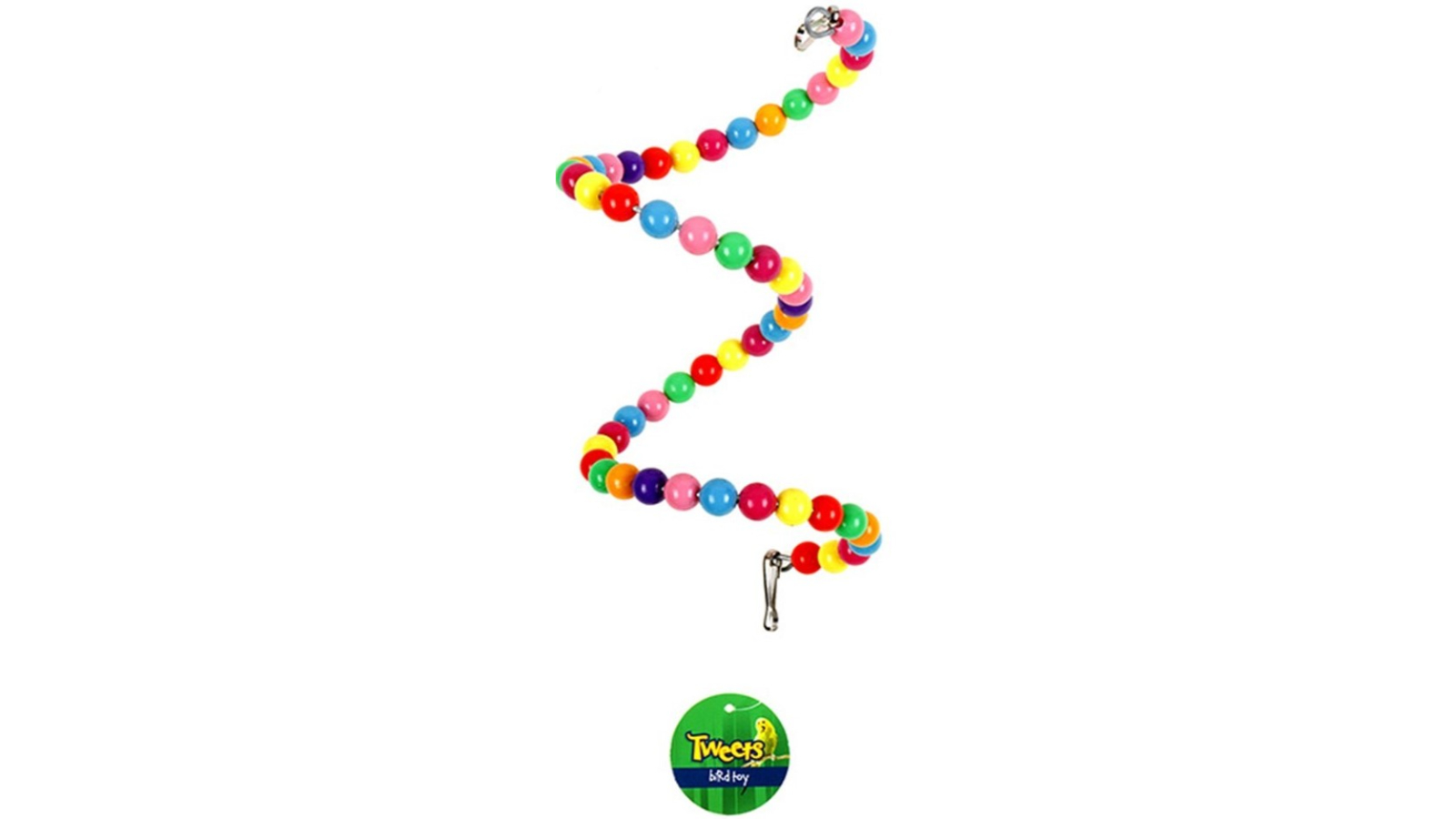 YES4PETS 3 x Wood Hanging Swing Bird Budgie Rope Toy - Small