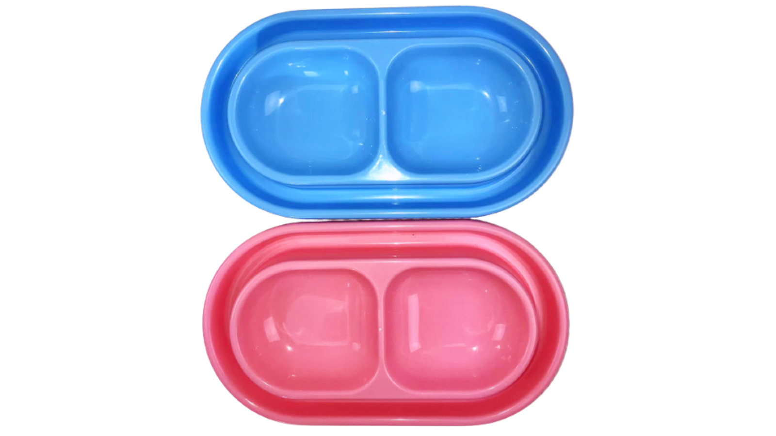 YES4PETS 2 x Large Anti-Ant Pet Plastic Feeding Bowl