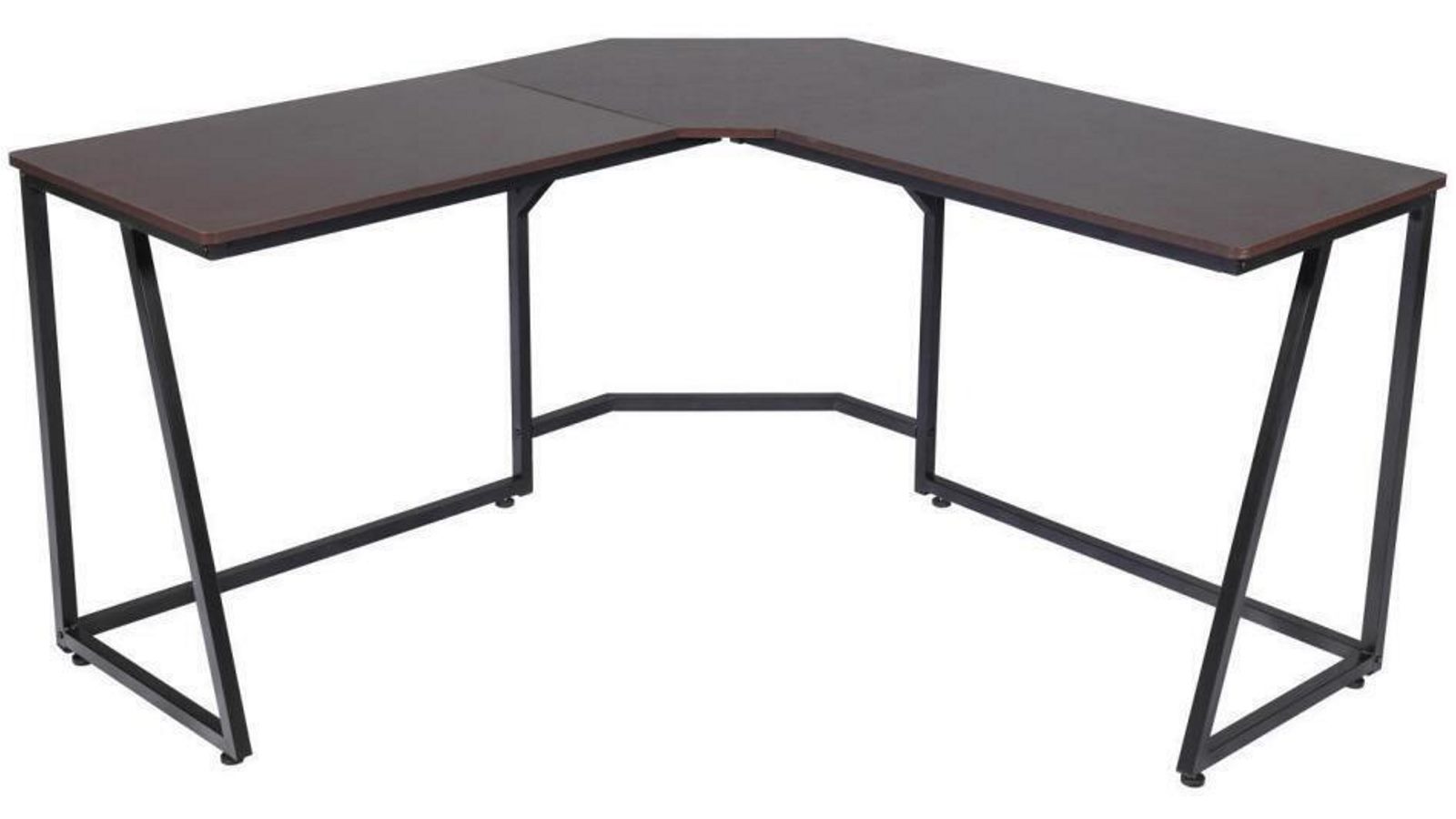 YES4HOMES Multipurpose Corner Workstation - Dark Brown