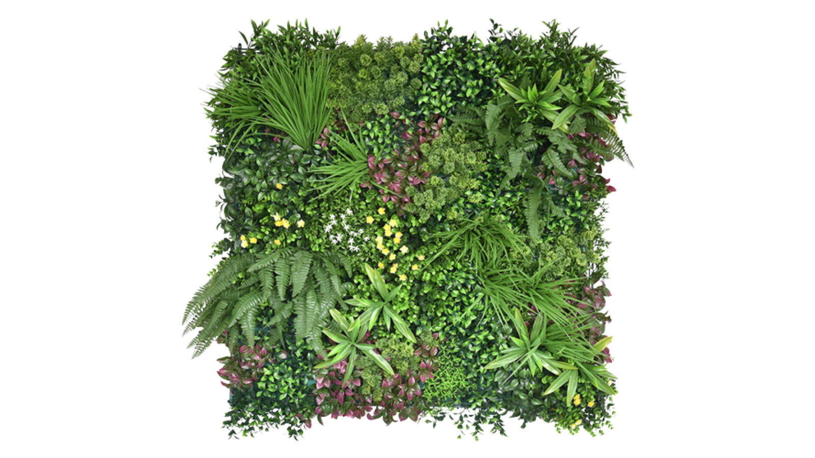YES4HOMES 1 SQM Artificial Plant Wall Grass Panels Vertical Garden Foliage Tile Fence - Style 2