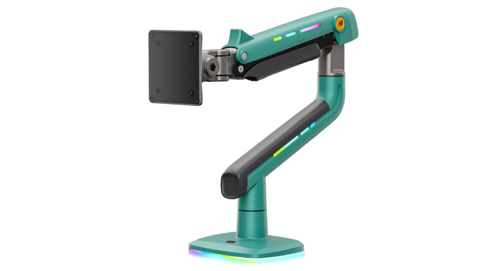 North Bayou K5 Green RGB Light Gaming Monitor Arm Mount for Flat/Ultrawide/Curved Screen